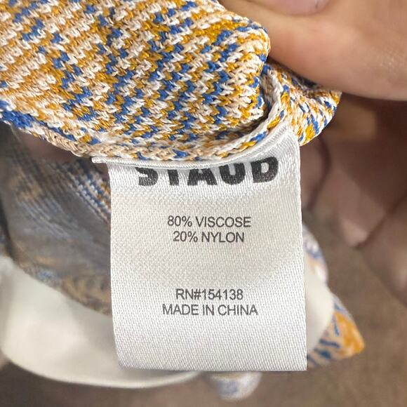 Staud Land and Sea Tree Giovanni Midi Skirt Sz L NWOT - Picture 6 of 13